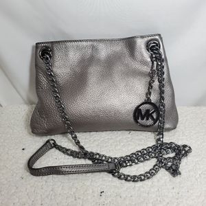 Micheal Kors Silver Shoulder Bag Chain Strap